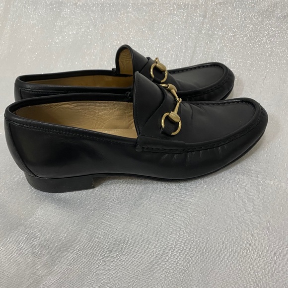 Gucci Horsebit Accent Leather Dress Loafers